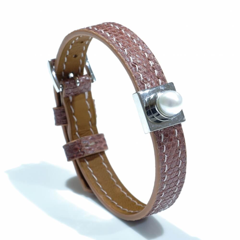 Kožený náramek PEARL