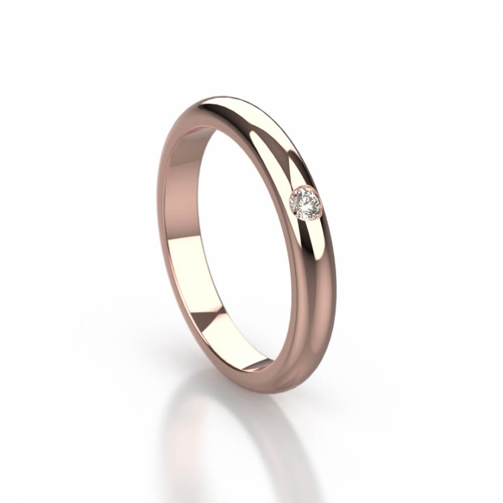 Zlatý snubní prsten III