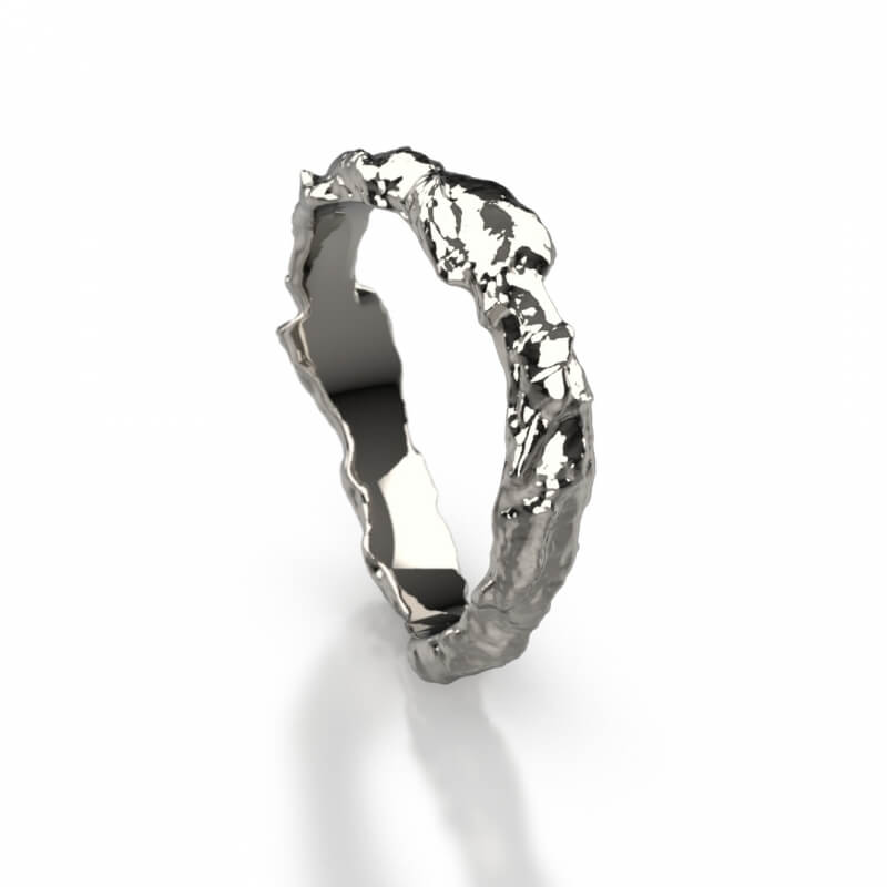 Platinový snubní prsten X