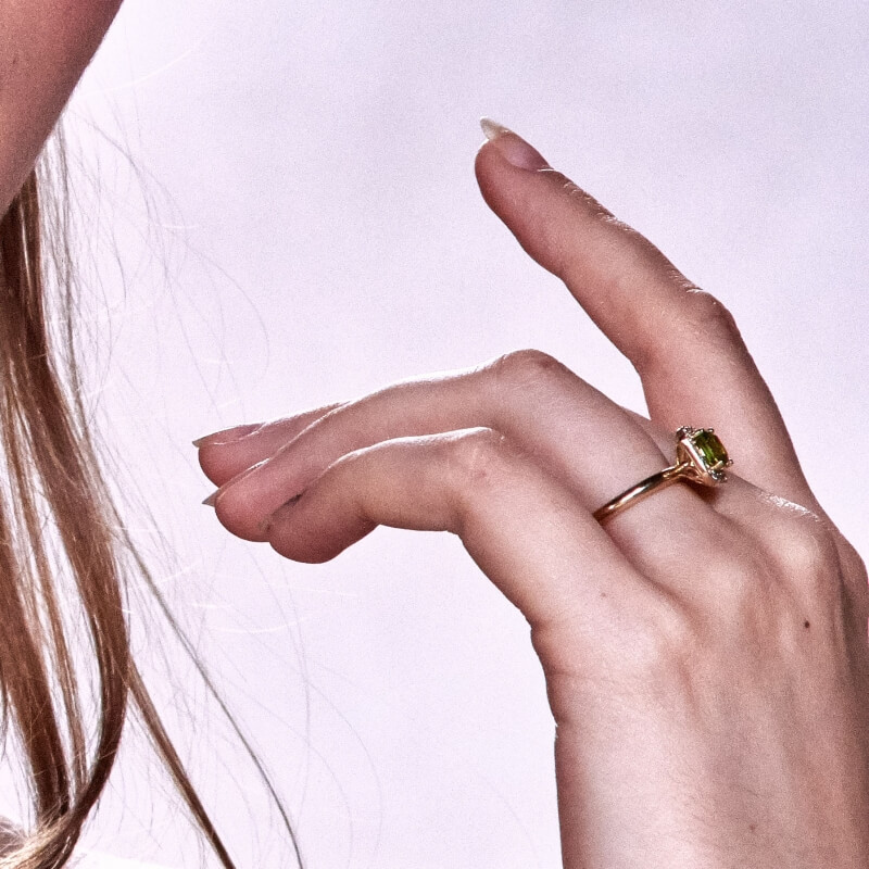 Zlatý prsten OLIVE
