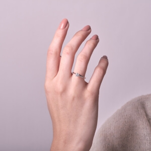 Platinový prsten EQUILIBRIS